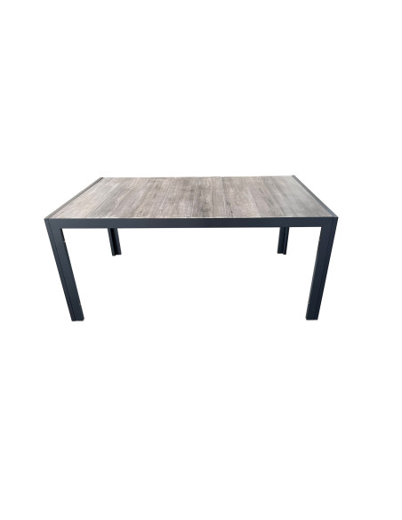 Mesa terraza Lazio cerámica gris 165cm