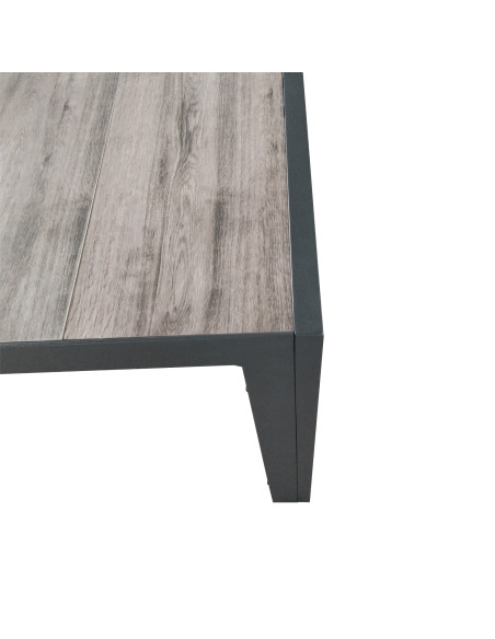 Mesa terraza Lazio cerámica gris 225cm