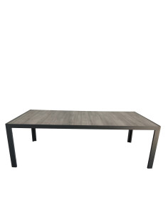 Mesa terraza Lazio cerámica gris 225cm