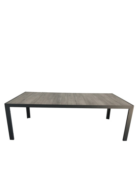 Mesa terraza Lazio cerámica gris 225cm