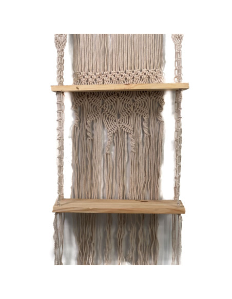 Repisa macrame doble 43x107cm