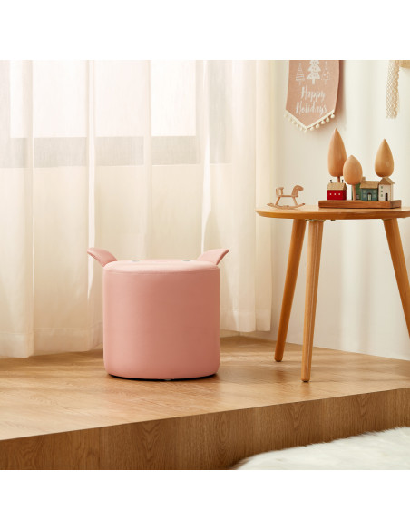 Pouf infantil rosado