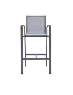 Silla Bar Terraza 56X66X105 gris Wardell