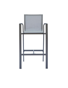 Silla Bar Terraza 56X66X105 gris Wardell