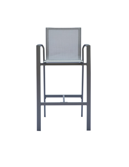 Silla Bar Terraza 56X66X105 gris Wardell