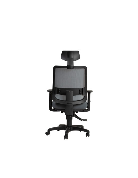 Silla oficina alta Saga gris