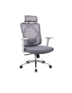 Silla oficina Tacora cromada gris 2