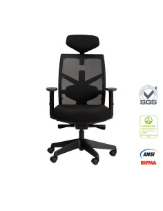 Silla oficina alta Tune negro