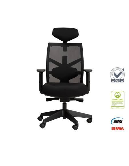 Silla oficina alta Tune negro
