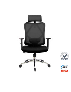 Silla oficina Tacora cromada negro