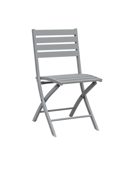 Silla Terraza plegable gris alto 82 cm
