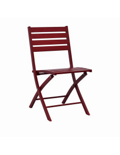 Silla Terraza plegable roja alto 82 cm