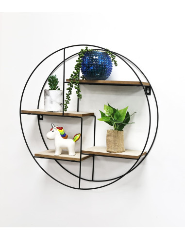 Repisa Redonda 4 Niveles Katia - Estante Decorativo Circular