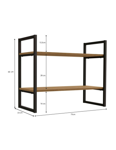 Repisa industrial Illinois 2 niveles