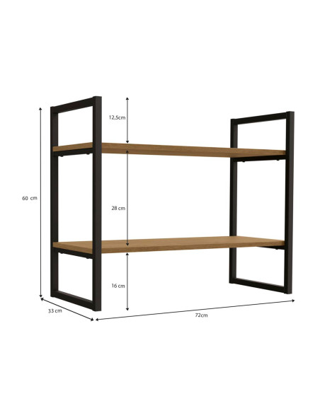 Repisa industrial Illinois 2 niveles