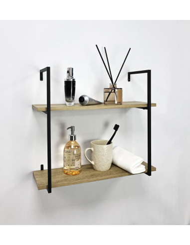 Repisa 2 Niveles Poppy - Estante Decorativo para Living