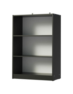 Librero Vercelli 3 niveles negro