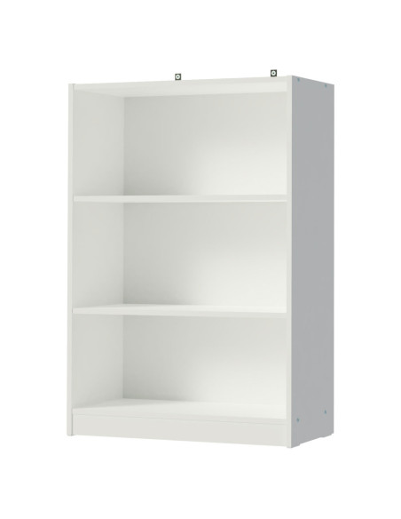 Librero Vercelli 3 niveles blanco