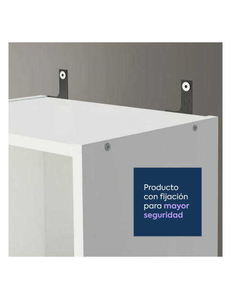 Librero Novara 6 niveles blanco