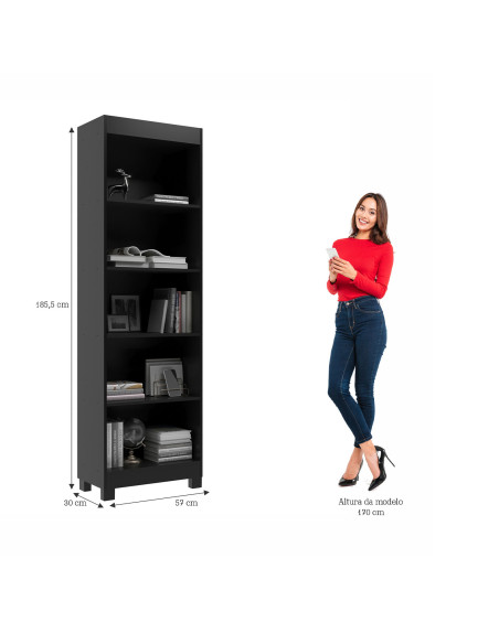 Librero Montreal negro