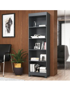 Librero Montreal grafito 2