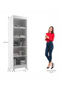 Librero Montreal blanco 2