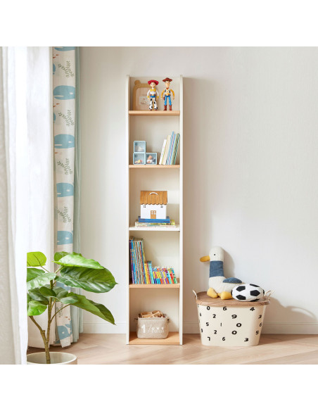 Librero infantil Abasi blanco madera