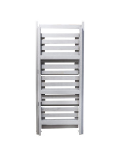 Estante rústico 3 niveles gris 34x77cm 2