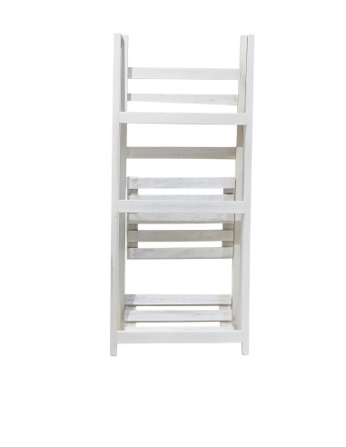 Estante Rústico 3 Niveles Blanco 34x77cm - Muebles Living