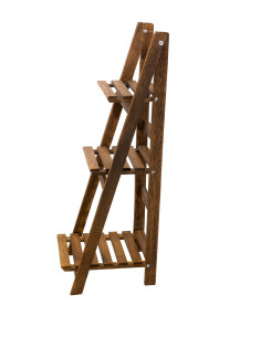 Estante rústico 3 niveles 34x77 Tostado 2