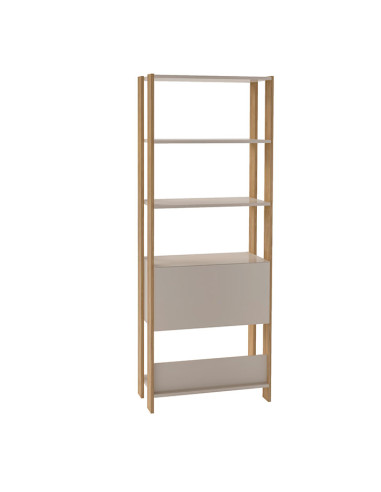 Estante Match Café - Mueble para Living de Madera y Metal