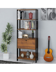 Estante Match - Estantería Industrial de 4 Repisas para Living 2