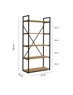 Estante industrial Novi 5 niveles 2