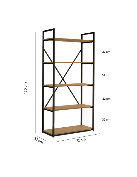 Estante industrial Novi 5 niveles