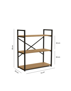 Estante industrial Novi 3 niveles 2