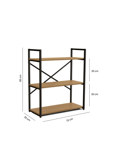 Estante industrial Novi 3 niveles