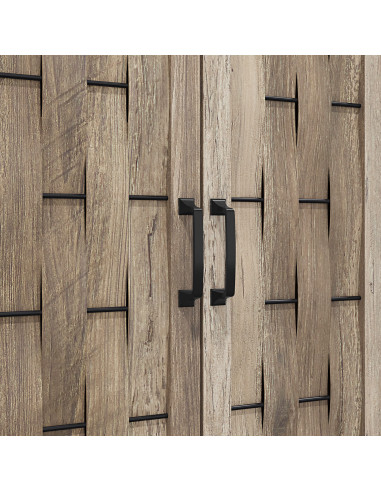 Estante Esquinero Vinh Café - Diseño Rústico y Contemporáneo