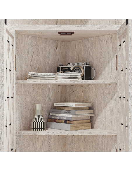 Estante esquinero Vinh gris