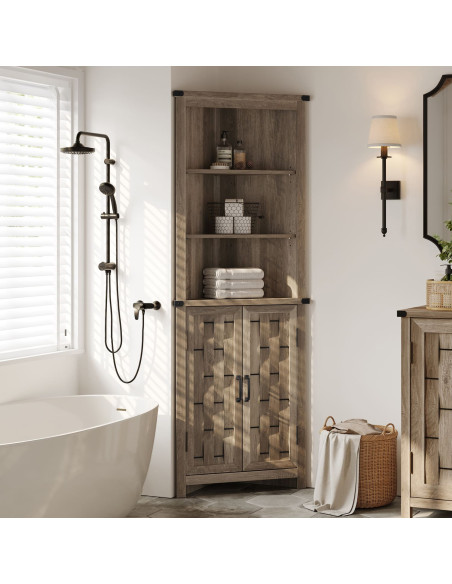 Estante esquinero Vinh café