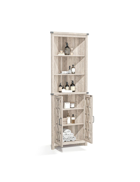 Estante esquinero Vinh gris