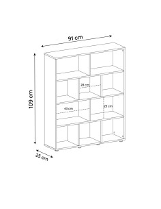 Estante Book café claro 2