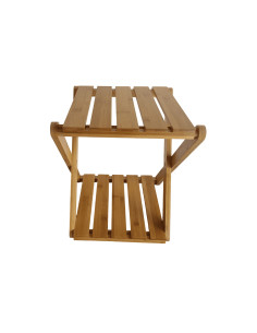 Estante 2 niveles bambú 33x33x37cm