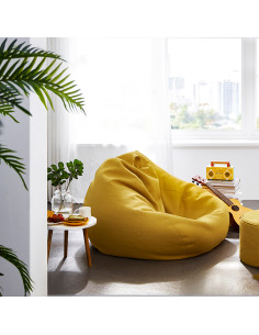 Pouf Simón amarillo 2