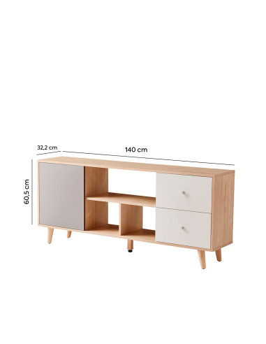 Rack TV Tokio - Mueble de Entretenimiento Elegante y Funcional