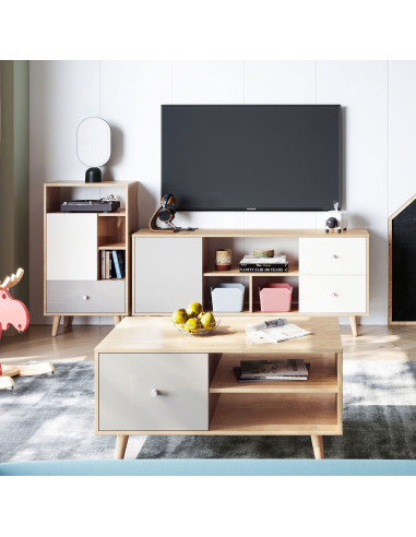 Rack TV Tokio - Mueble de Entretenimiento Elegante y Funcional