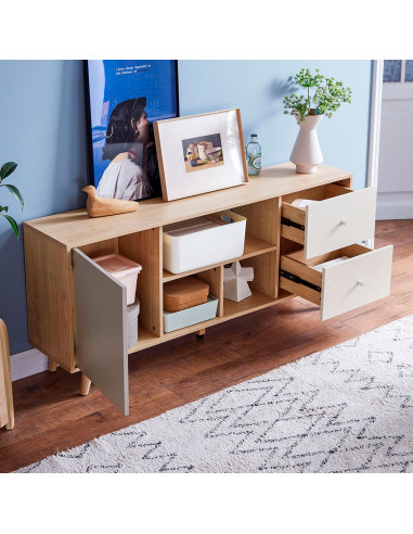 Rack TV Tokio - Mueble de Entretenimiento Elegante y Funcional