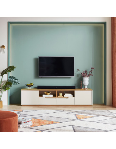 Rack TV Soho - Mueble Moderno para Centro de Entretenimiento