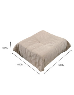 Pouf Togo beige 2