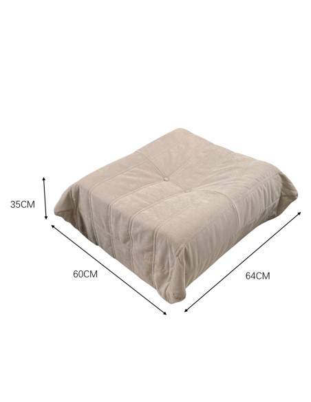 Pouf Togo beige