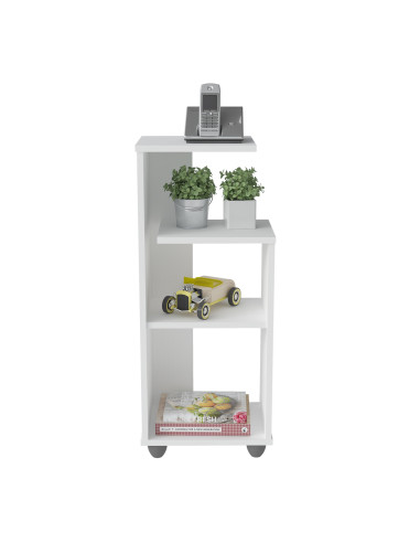 Mesa Apoyo Bis Blanco - Mesa Lateral Funcional y Decorativa